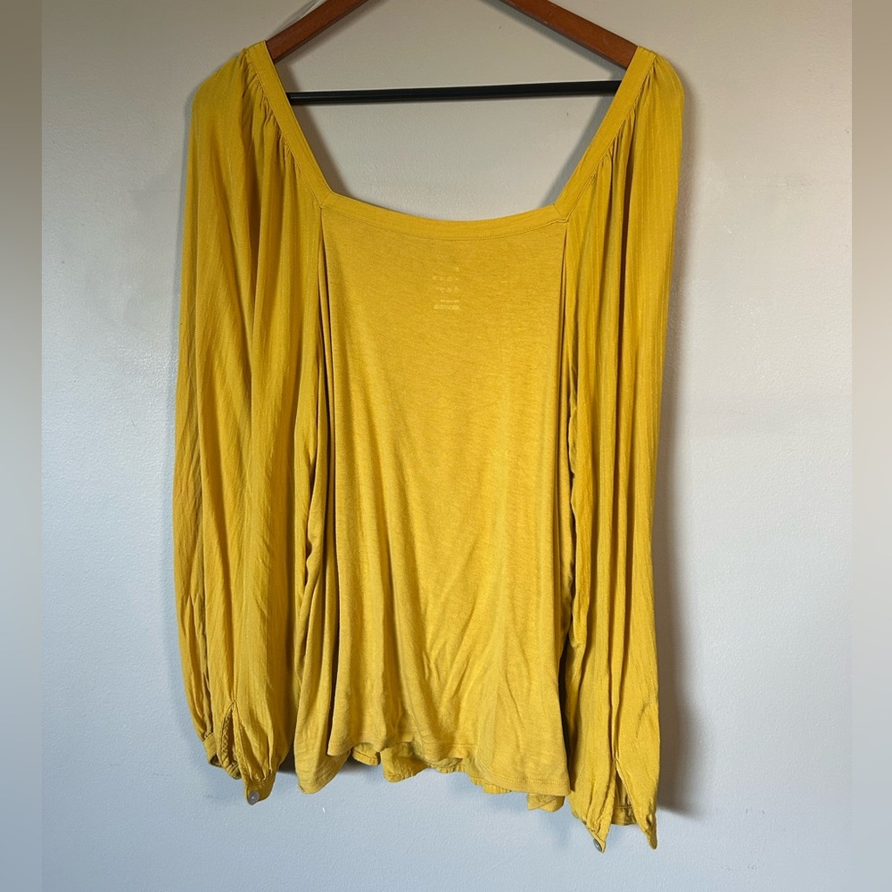 Marigold square neck top